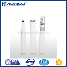 Fabriquant insert de flacon de fond net en verre isolant 150ul pour flacons de 8-425 hplc